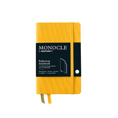 Notebook A Monocle Softcover Numbered Pages Yellow Dotted