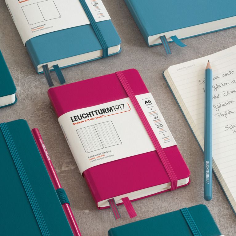  LEUCHTTURM1917 - Pocket Notepad A6-184 Plain Micro