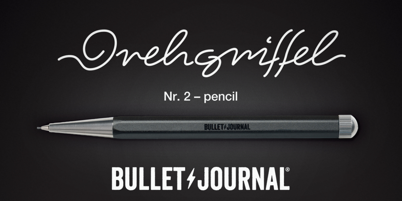 Drehgriffel Nr. 1, Black - Gel pen with black ink - Bullet Journal Edition