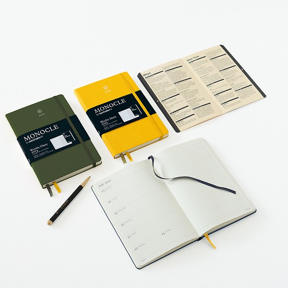 Monocle by Leuchtturm1917 Notebook A6 Hardcover Yellow Dotted