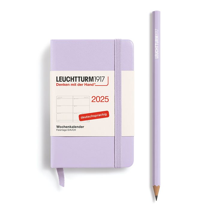 Weekly Planner Mini (A7) 2025, Lilac, German