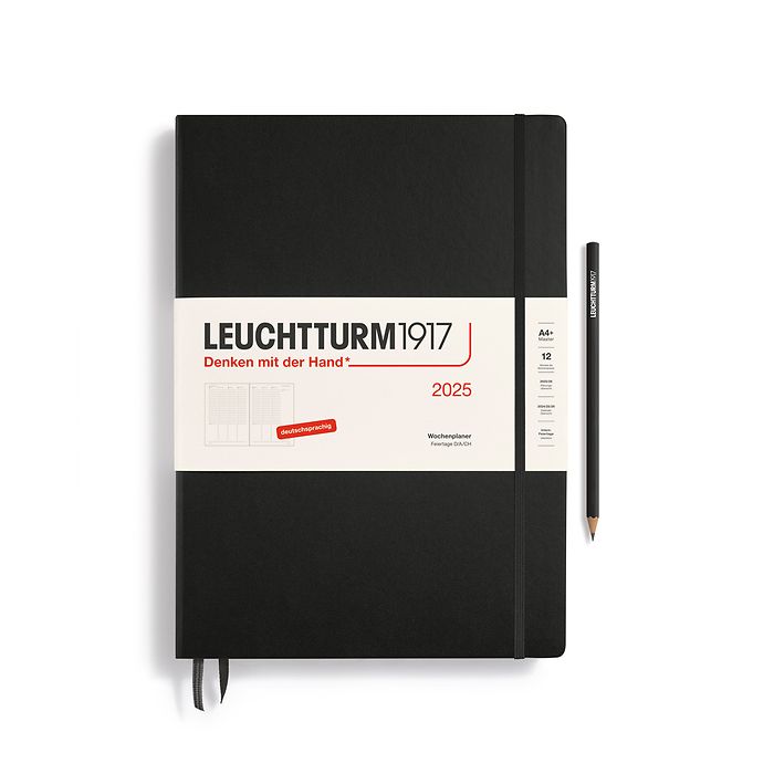 Week Planner Master (A4+) 2025, Black, German