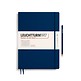 Notebook Master Slim (A4+), Hardcover, 123 numbered pages, Navy, ruled