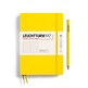 Notebook Medium (A5), Hardcover, 251 numbered pages, Lemon,  dotted