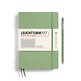 Notebook Medium (A5), Hardcover, 251 numbered pages, Sage, squared